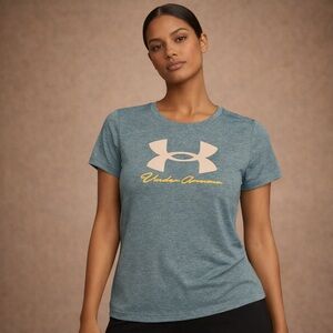 Under Armour Graphic Athletic Tee Loose Fit Workout Gym Shirt XL